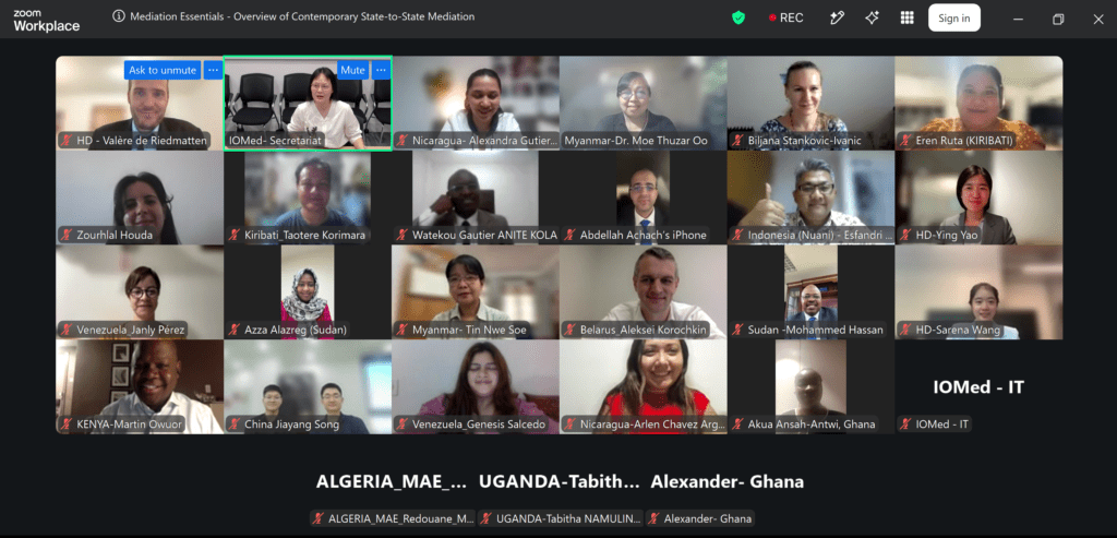IOMed Holds Online Training on State-to-State Mediation